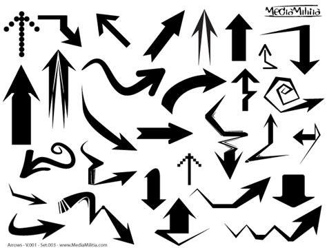 Arrows Free Vector Illustrator Set 3 免费矢量图下载 Freeimages