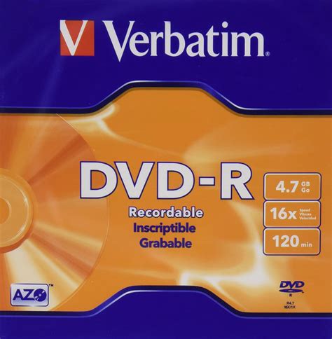Verbatim Dvd R Dvd Recordable 16x Computers And Accessories