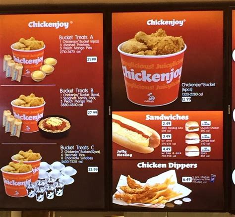 Philippines Jollibee Menu Jollibee Menu Chicken Bucke