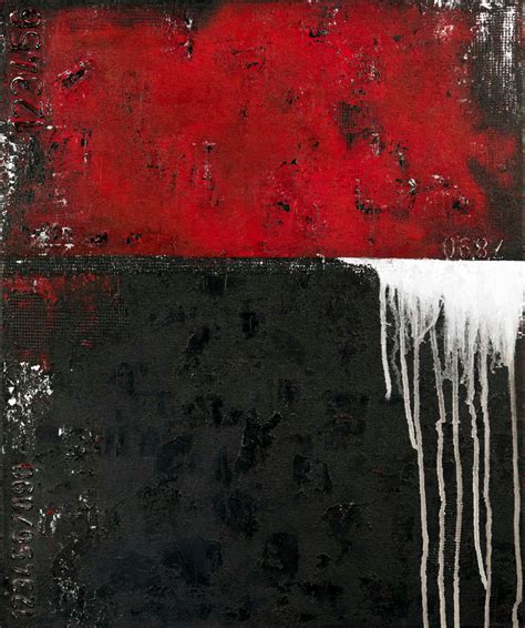 Red Black White Gray Abstract Painting Abstract Art Abstract