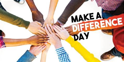 Opportunities for National Make a Difference Day! - UConn Center for ...