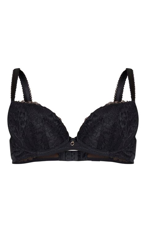 Black Ann Summers Sexy Lace Plunge Push Up Bra Prettylittlething Ca