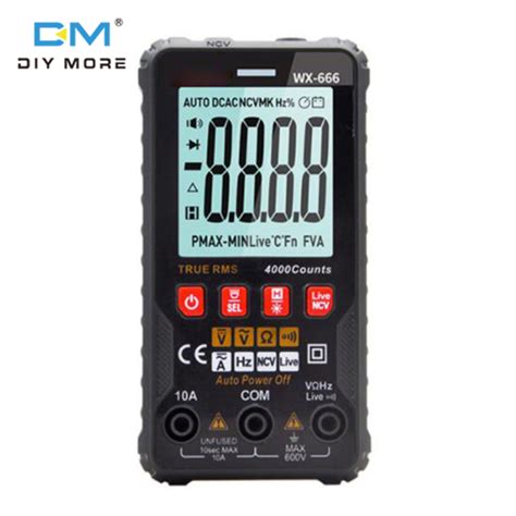 Diymore Rechargeable Digital Multimeter Color LCD Display 6000 Counts