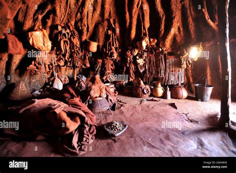 Traditional African Huts Inside