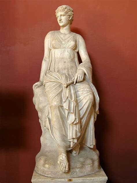Female Figure Restored As The Muse Euterpe Roman Statue Marble Copy
