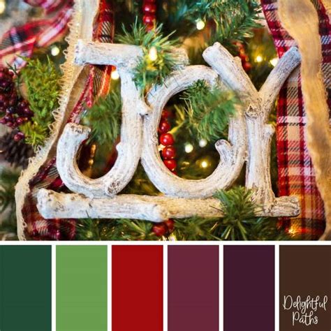 Christmas Color Palettes Delightful Paths