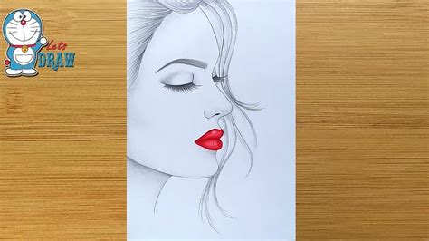 How To Draw Side Face Of Female For Beginners Easy Way To Draw A