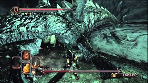 Dark Souls Ii How To Beat Sinh The Slumbering Dragon Youtube