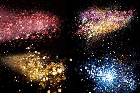 Artstation 100 Blowing Glitter Photoshop Overlays Gold Photoshop