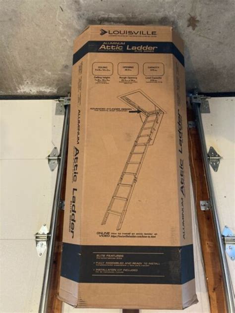 Louisville Ladder Aa2510 Aluminum Attic Ladder 375 Pound Load Capacity