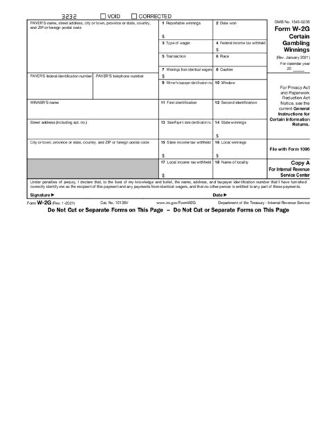 W 2g 2021 2024 Form Fill Out And Sign Printable Pdf Template
