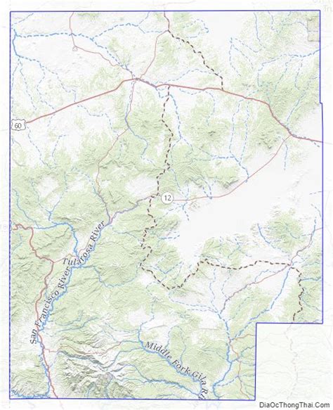 Map Of Catron County New Mexico