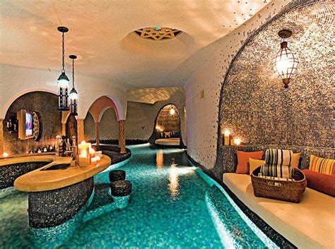 Indoor Pool Swim Up Bar Basement Bliss Dream House House Home