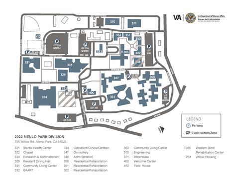 Campus Map Va Palo Alto Health Care Veterans Affairs