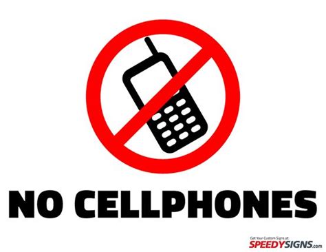 No Cell Phone Signs To Print Clipart Best
