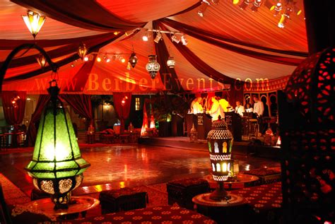 Moroccan Themed Wedding After Dinner Moroccan Tent Party At The