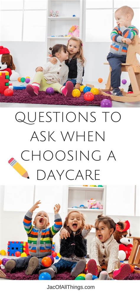 Questions To Ask When Choosing A Daycare Free Checklist