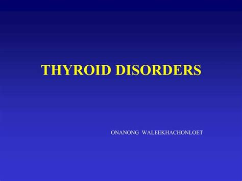 Ppt Thyroid Disorders Powerpoint Presentation Free Download Id588081