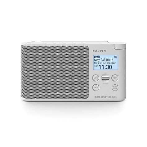 Sony Xdr S41d Portable Dabdab Wireless Radio With Lcd Display White