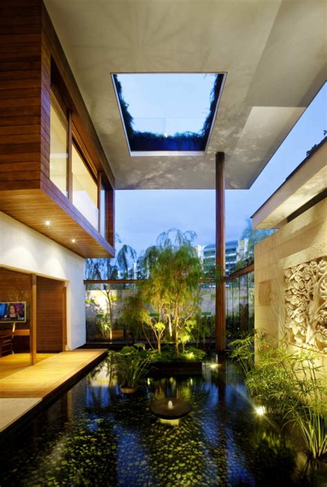 Beautiful Green Roof Garden Home Singapore Most Beautiful Houses In