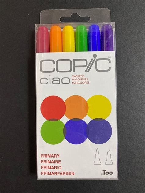 Copic Ciao Marker Set 6 Primary The Little Art Shop