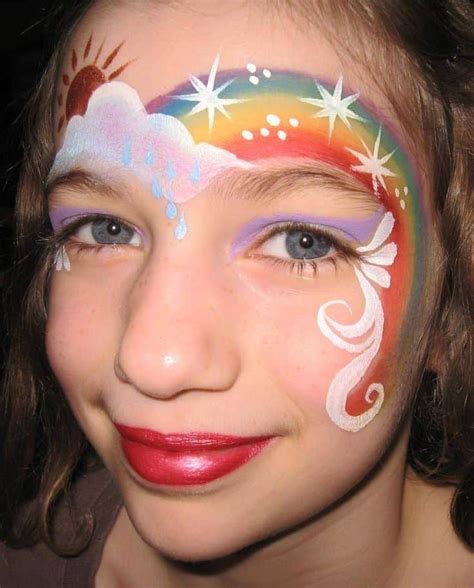 Rainbow Face Painting Ideas