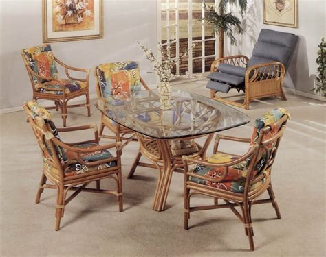This dining room set enchants with its lightness and warmth. Concord Rattan Dining Sets | Kozy Kingdom