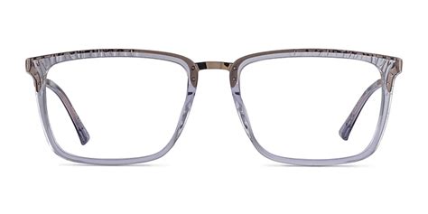 Volume Rectangle Clear Glasses For Men Eyebuydirect Canada