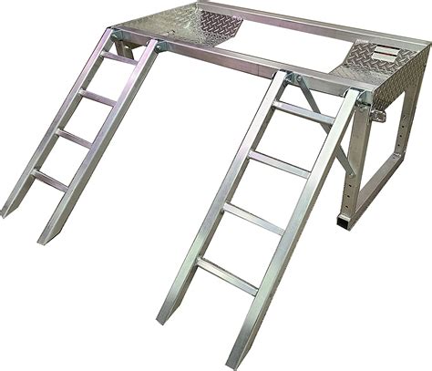 T 6061 Welded Aluminum Atv Riser With Ramps Loading Ramps Amazon Canada