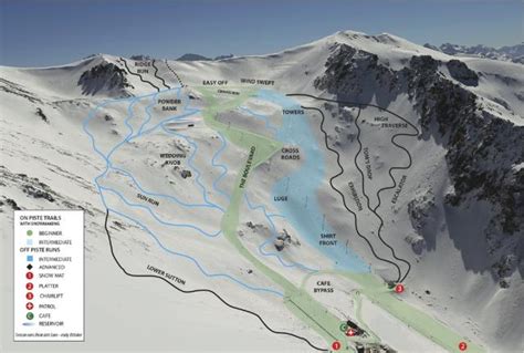Ohau Snow Fields Trail Map Onthesnow