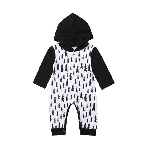 Pudcoco Newest Newborn Baby Boy Girl Casual Hooded Cotton Rompers Cute