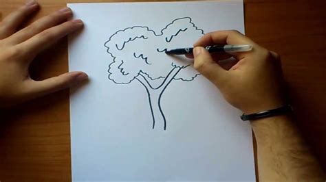 Estudiar sus formas, colores y texturas nos. Como dibujar un arbol paso a paso | How to draw a tree ...