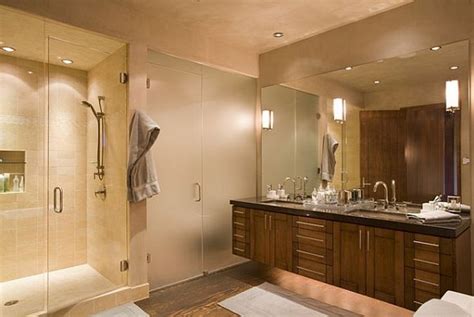 When it comes to picking fixtures for your bathroom, consider installing recessed lights overhead for that clean look and functionality. Contemporary Bathroom Light Fixtures - Qnud