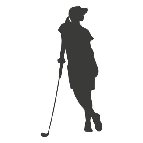 Black Woman Golfer Svg