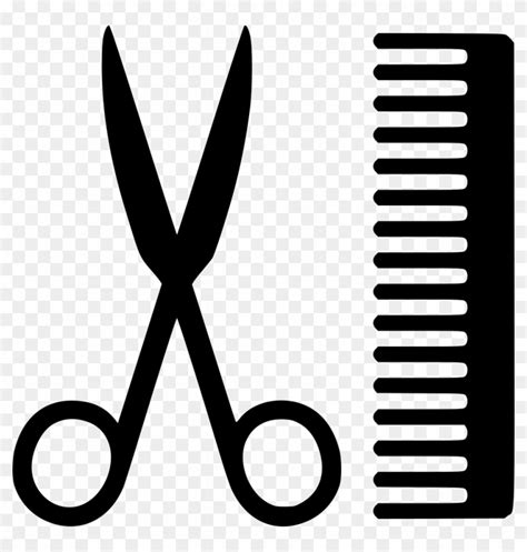 Scissors Comb Comments Scissors And Comb Svg Free Transparent Png