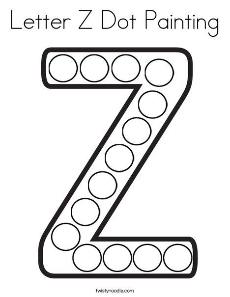 Letter Z Do A Dot Worksheet Myteachingstation Com Letter Z Dot