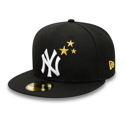 Official New Era New York Yankees Mlb Stars Black 59fifty Fitted Cap
