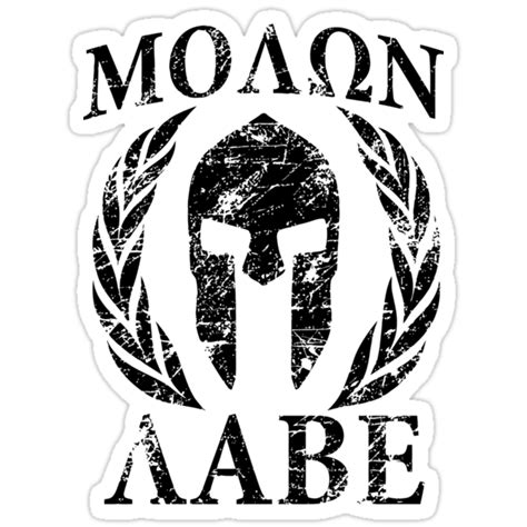 Molon Labe 1 Stickers By Good4u Redbubble