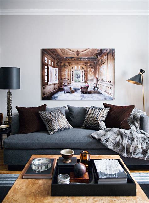 Discover decor inspiration from dark to industrial. Elegant Men Apartment Masculine Decor | Living room decor ...