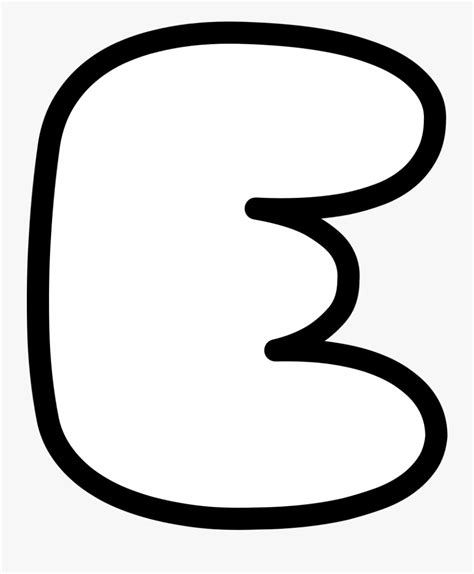 Bubble Letters Lowercase E Formal Letters
