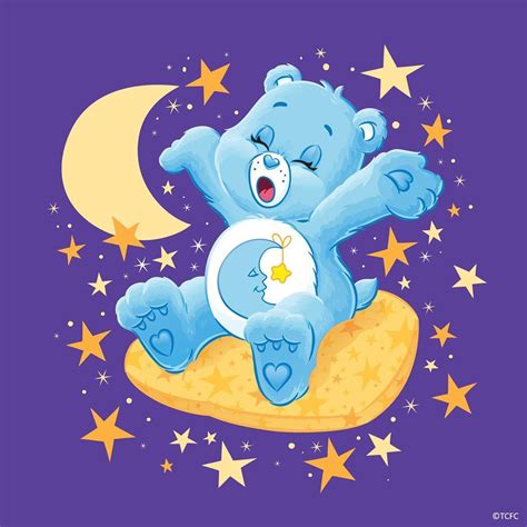 Care Bears Bedtime Bear Yawning Share Pictures Cute Pictures Bear