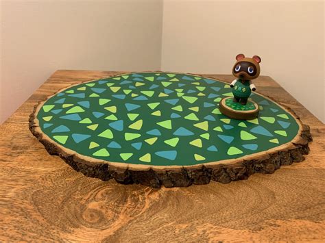 Animal Crossing Inspired Wooden Amiibo Platform Large Etsy Amiibo