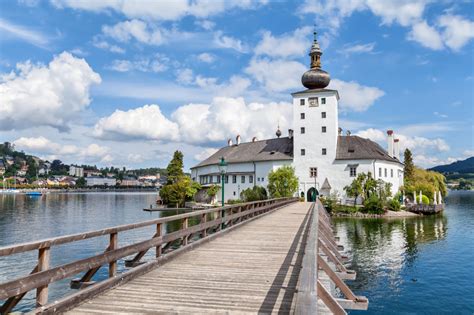 Castle Ort Traunsee Lake Austria Jigsaw Puzzle In Castles Puzzles On