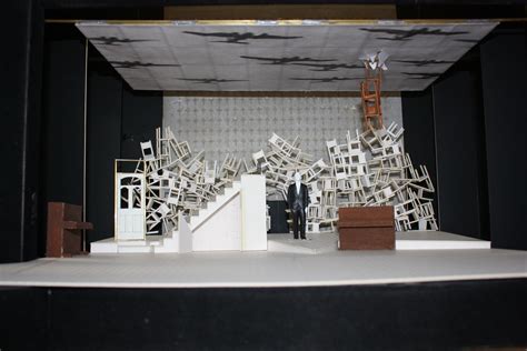 the model box of the set from our 2010 production of one night in november scenic design