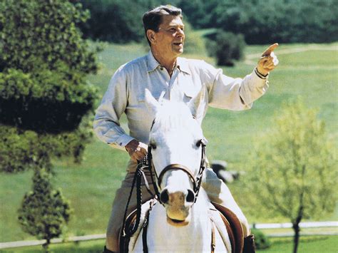 Ronald Reagan On Horse Swanktips