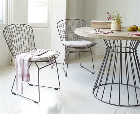 Free delivery and returns on ebay plus items for plus members. Hamburger Linen Chairs | Wire Kitchen Chairs | Loaf