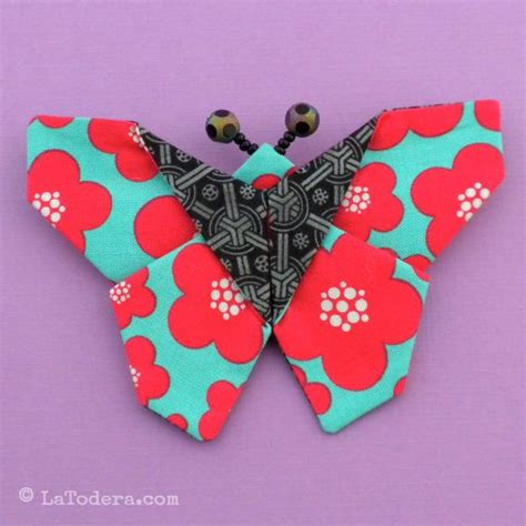 Diy Fabric Origami Butterfly Brooch Tutorial Pdf Sewing Pattern