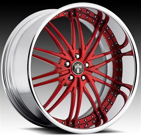 Custom Red And Black Rims Series C19 Mixer Red Center With