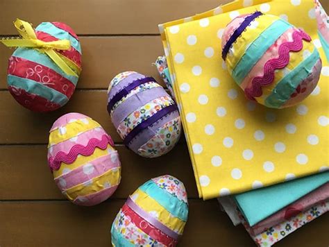 How To Make Fabric Covered Easter Eggs Craftidly
