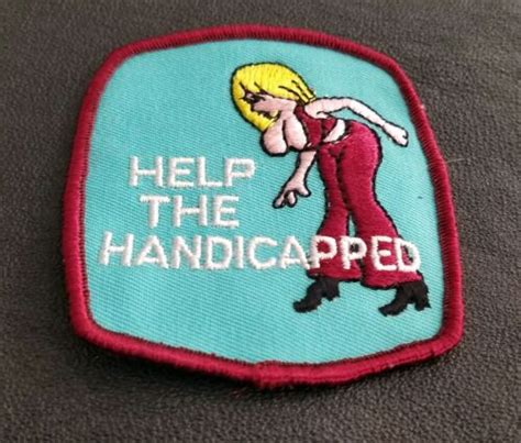 vintage 70s help the handicapped funny racing ratfink hot rod jacket patch ebay